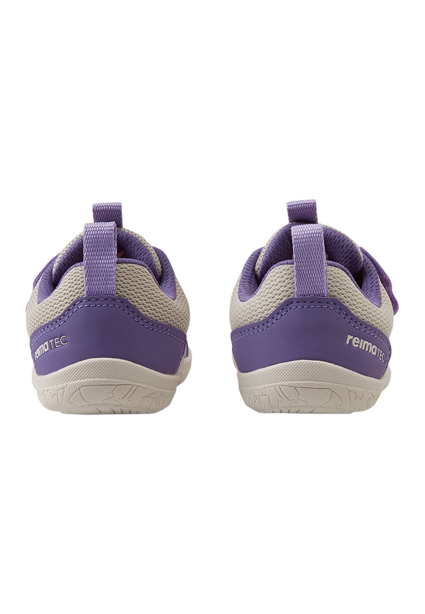 Rückansicht der ReimaTec Tepastelu Barfussschuhe Light Beige für Kinder mit flexiblem Fersenbereich