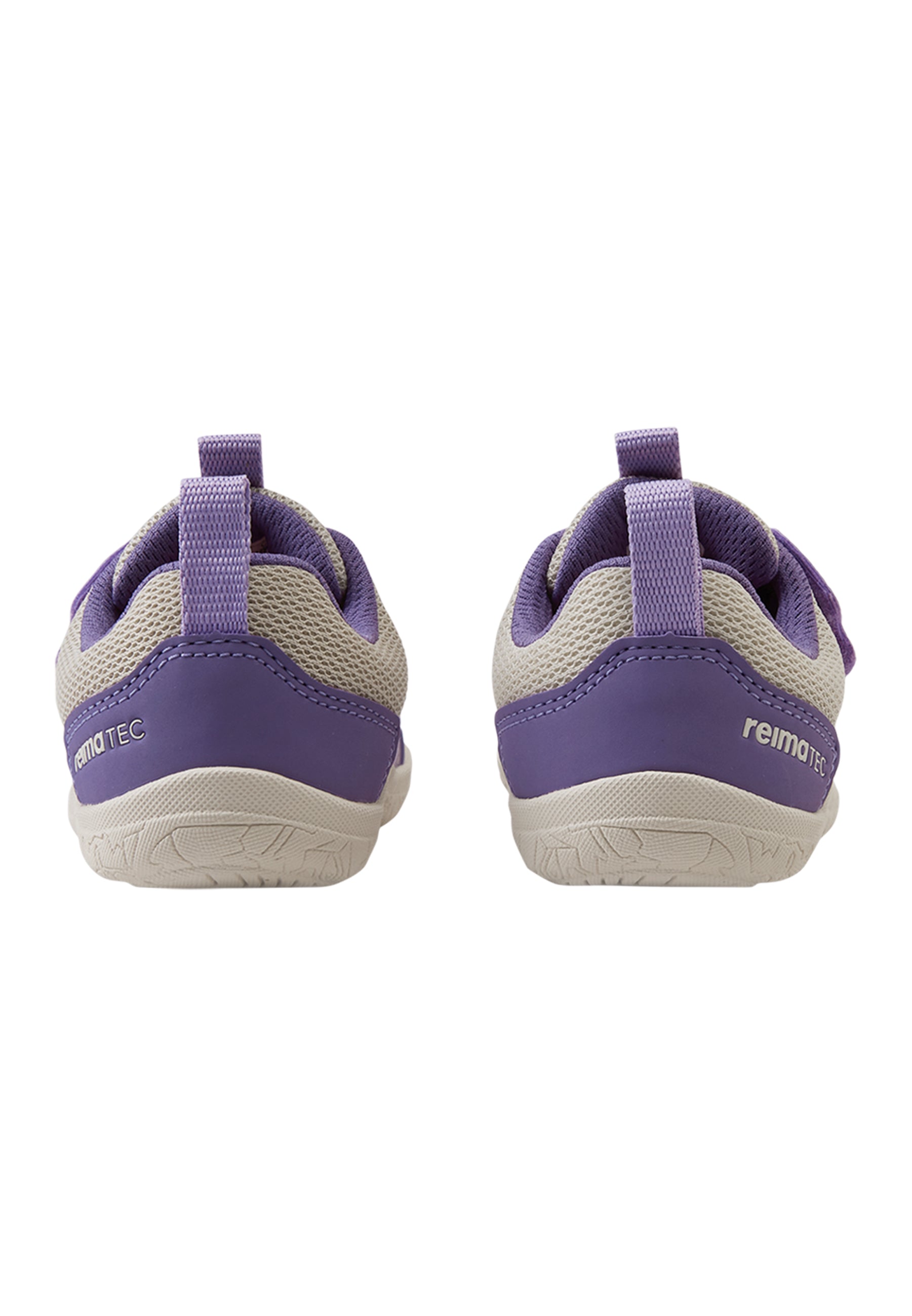 Rückansicht der ReimaTec Tepastelu Barfussschuhe Light Beige für Kinder mit flexiblem Fersenbereich