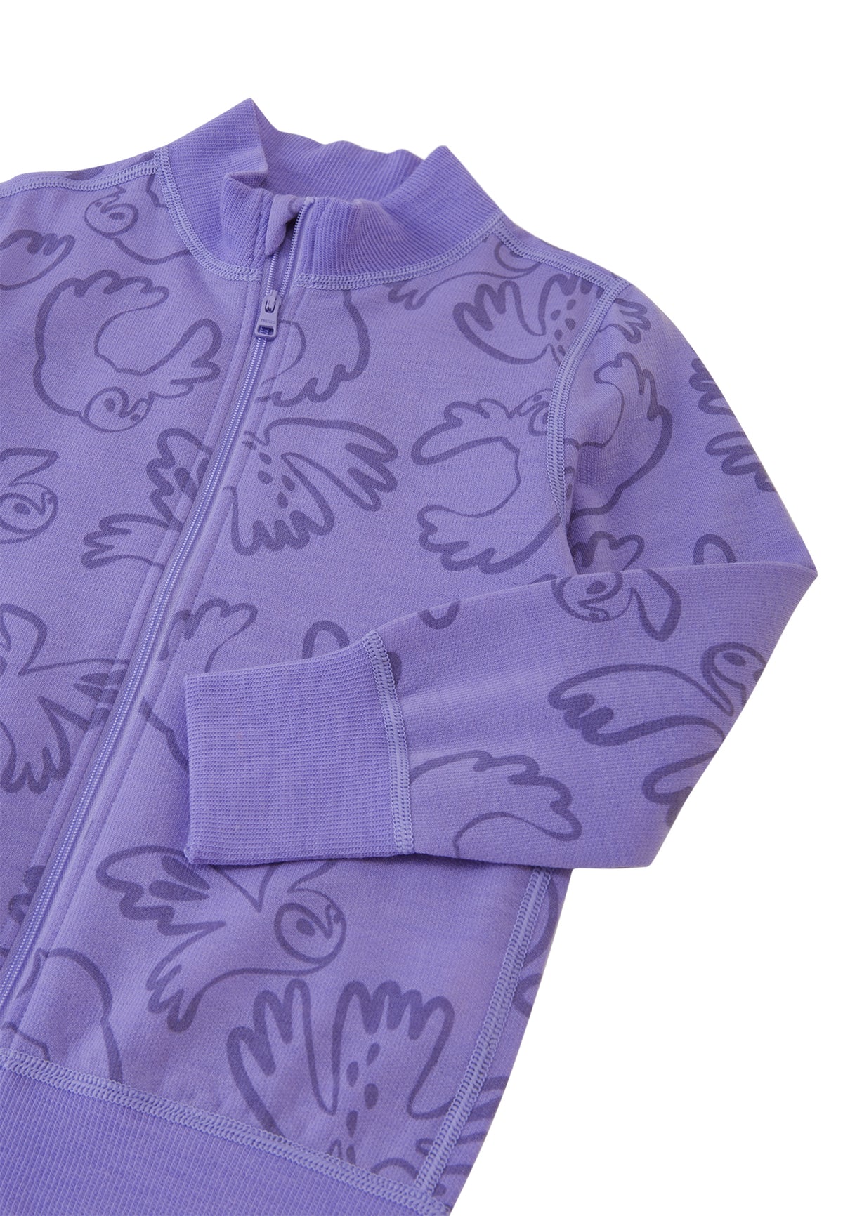 Rückansicht der Reima Wolljacke Mahin Blooming Lilac im Bärechind Winterthur Zürich Schweiz