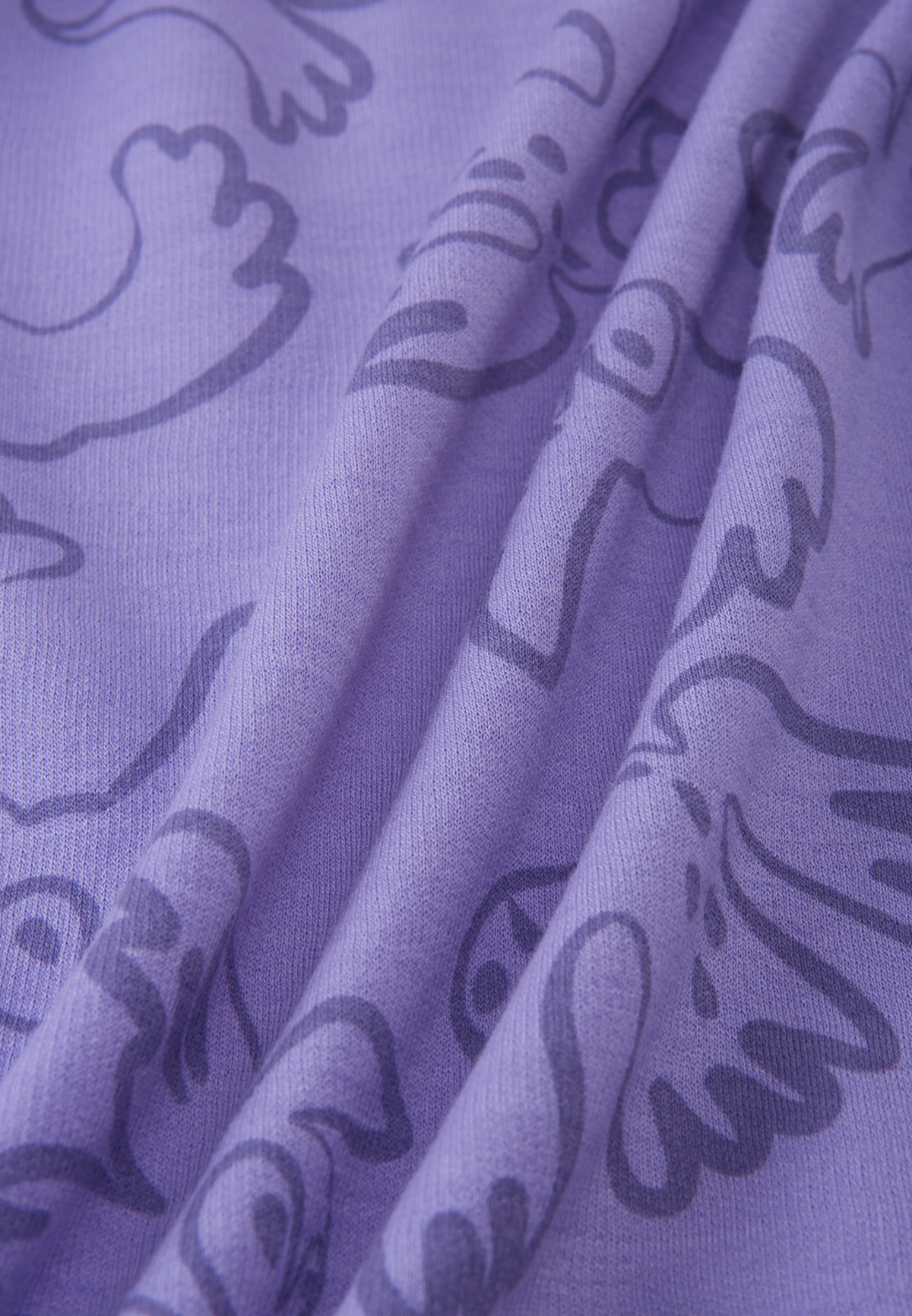 Stoffdetail der Reima Wolljacke Mahin Blooming Lilac im Bärechind Winterthur Zürich Schweiz