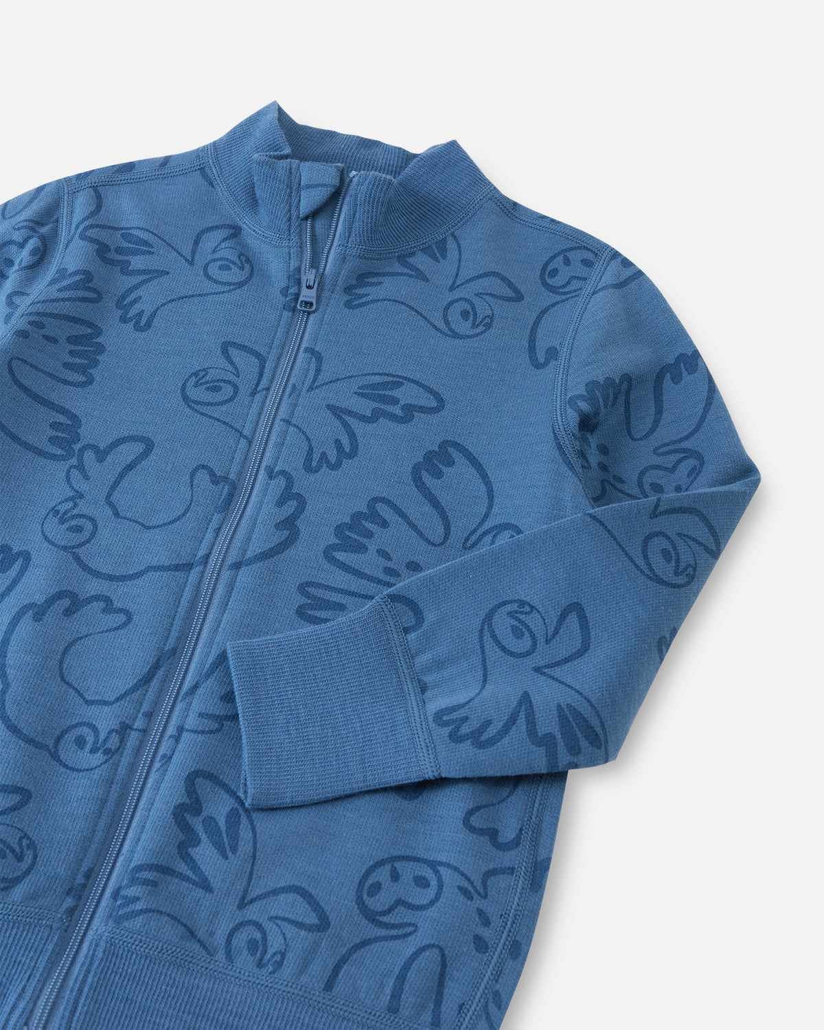 Detailansicht der Reima Wolljacke Mahin Blue Ocean im Bärechind Winterthur Zürich Schweiz