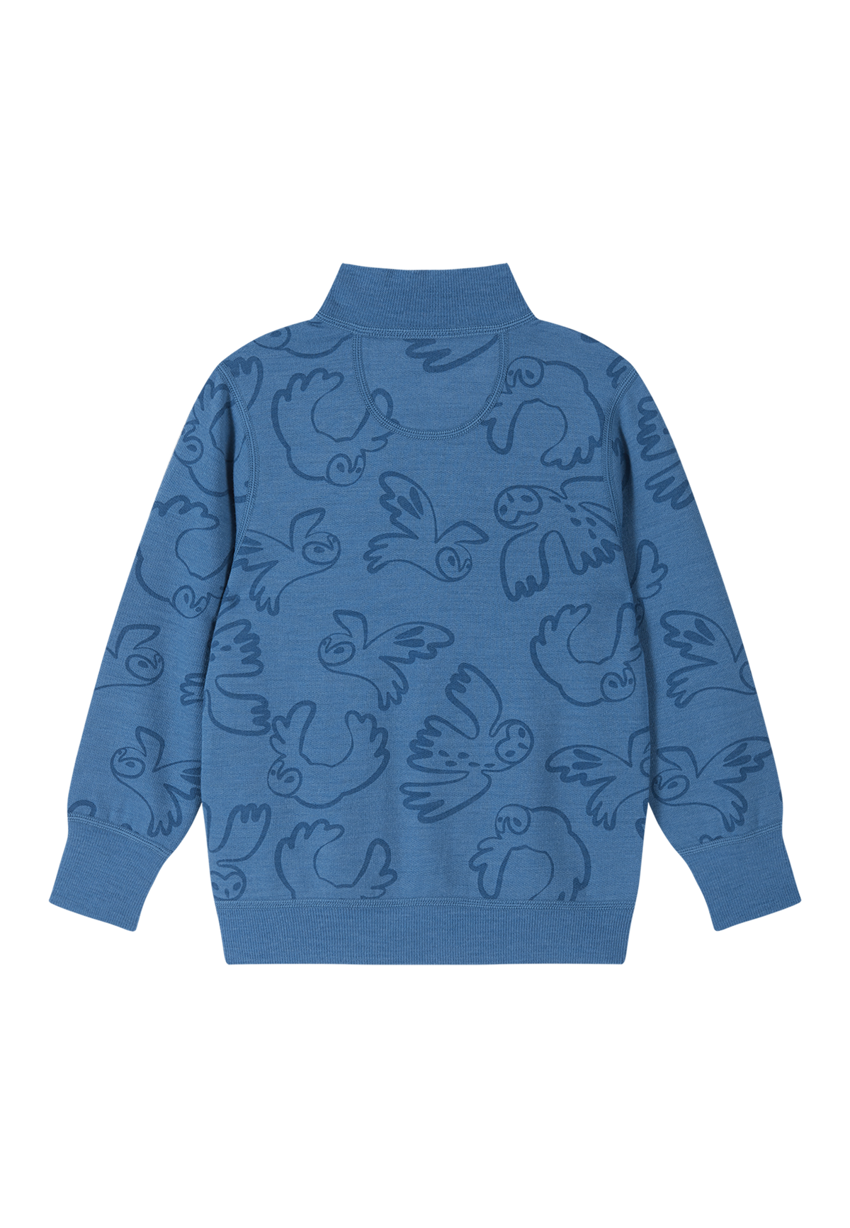 Rückansicht der Reima Wolljacke Mahin Blue Ocean im Bärechind Winterthur Zürich Schweiz