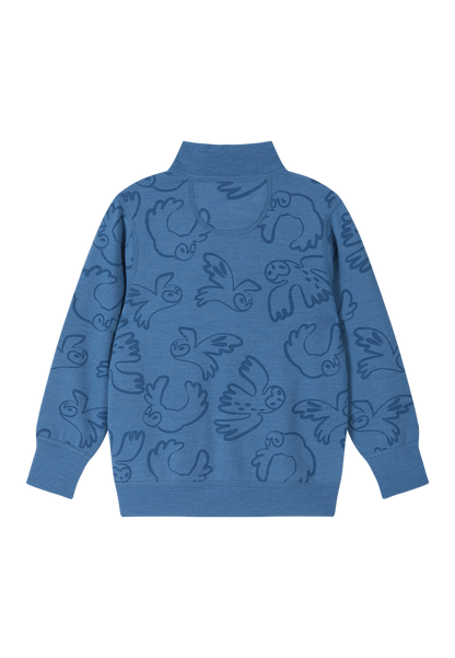 Rückansicht der Reima Wolljacke Mahin Blue Ocean im Bärechind Winterthur Zürich Schweiz