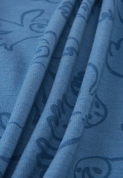 Stoffdetail der Reima Wolljacke Mahin Blue Ocean im Bärechind Winterthur Zürich Schweiz