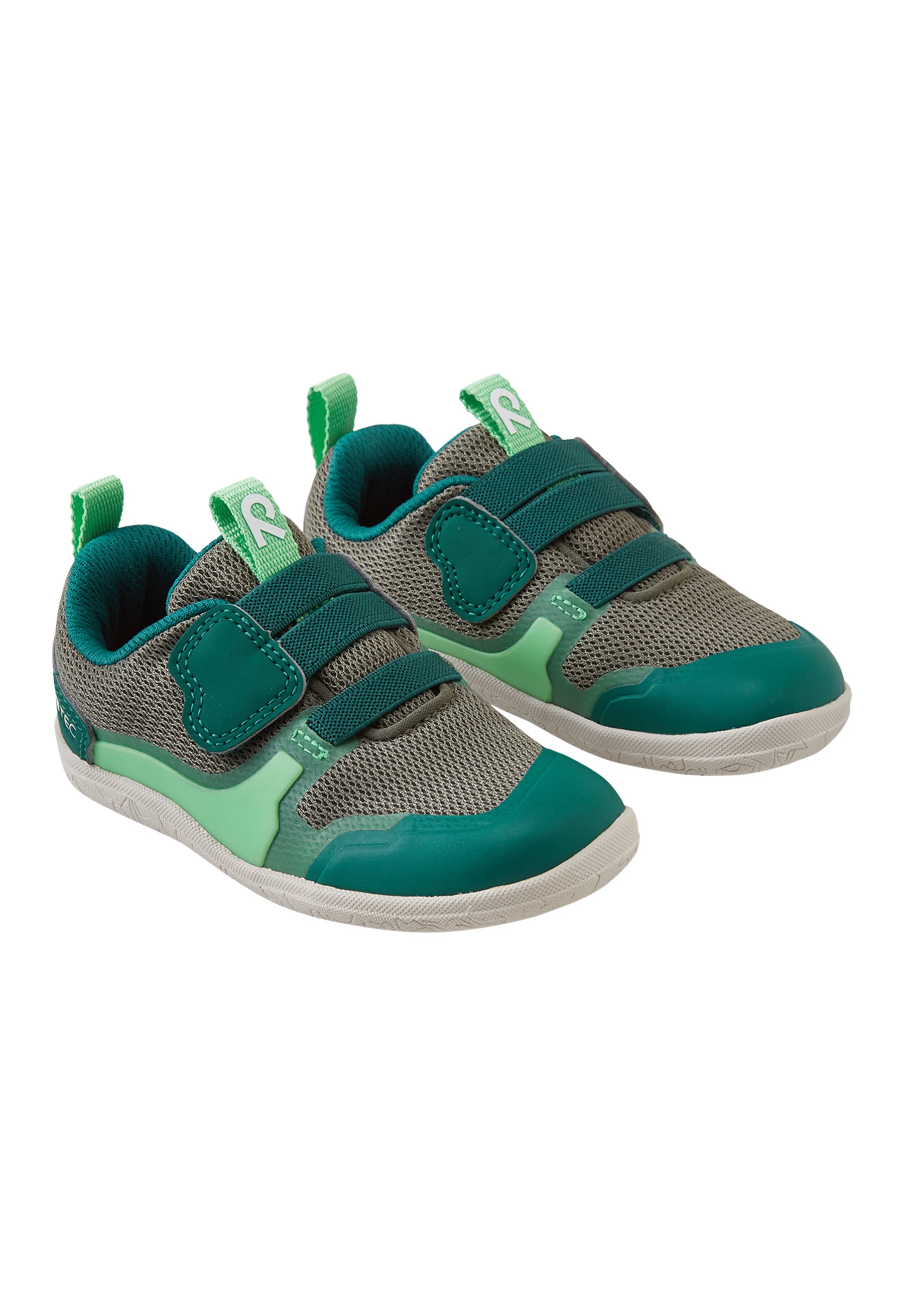 ReimaTec Barfussschuhe Tepastelu in Greyish Green für Kinder – wasserdichte Barfussschuhe mit flexibler Sohle