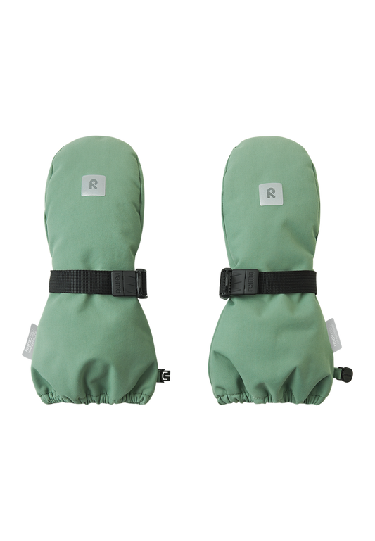 Wasserdichte reimatec faustlinge ote green clay fuer kinder im baerechind winterthur zuerich schweiz vorderansicht