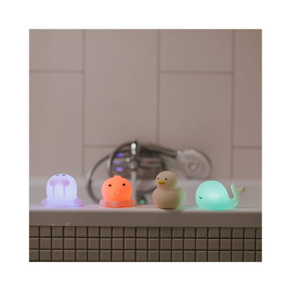 Farbwechselnde RGB LED Nachtlichter in Tierform für die Badewanne, erhältlich im Bärechind Winterthur Zürich Schweiz.