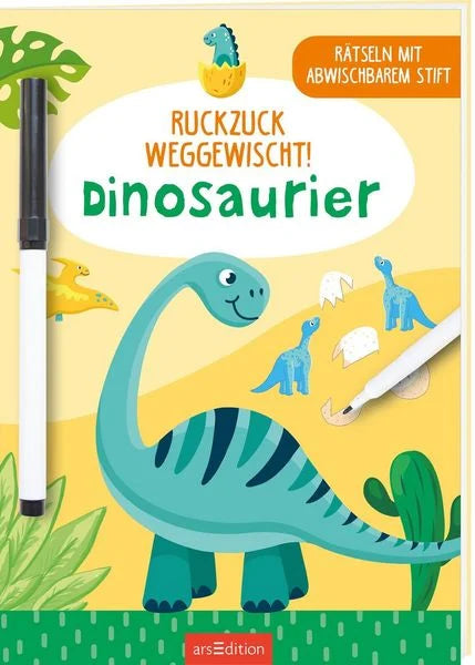 Buchcover Ruckzuck weggewischt! Dinosaurier von arsEdition
