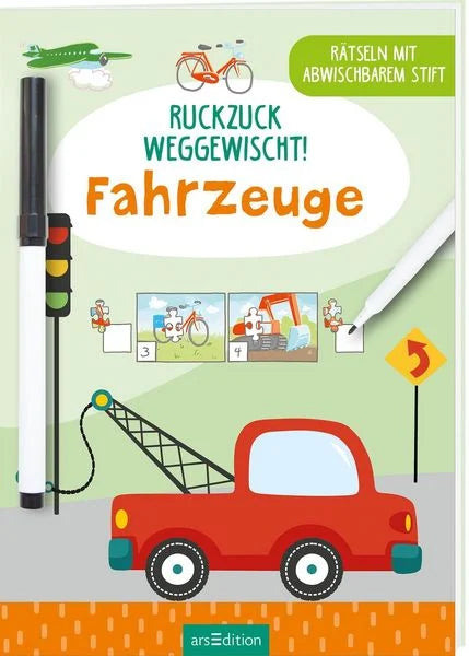 Buchcover Ruckzuck weggewischt! Fahrzeuge von arsEdition