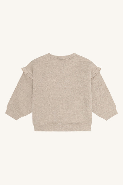 Sara Sweatshirt aus weich aufgerauter Baumwolle, Rückansicht