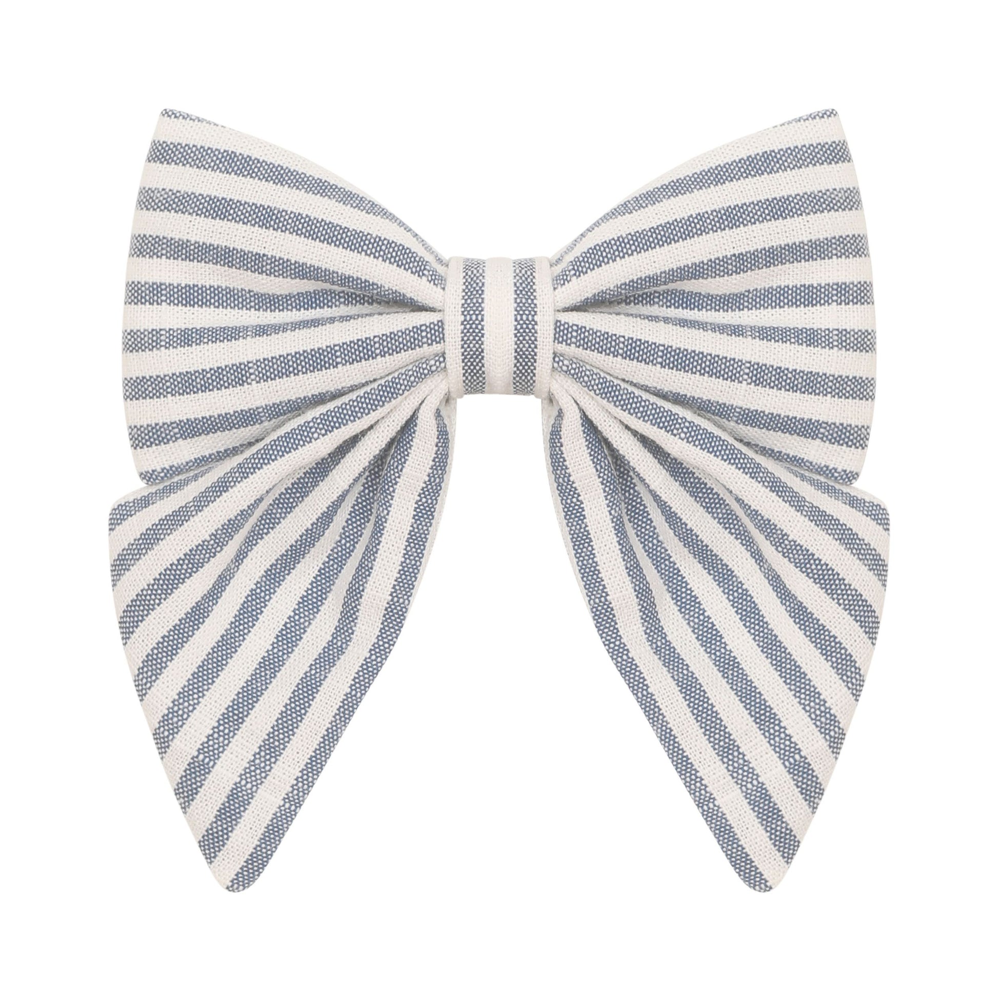 Seaside Stripe Bow von Mimi & Lula – elegante Stoffschleife mit maritimen Streifen für stilvolle Frisuren, erhältlich in Winterthur, Zürich, Schweiz.