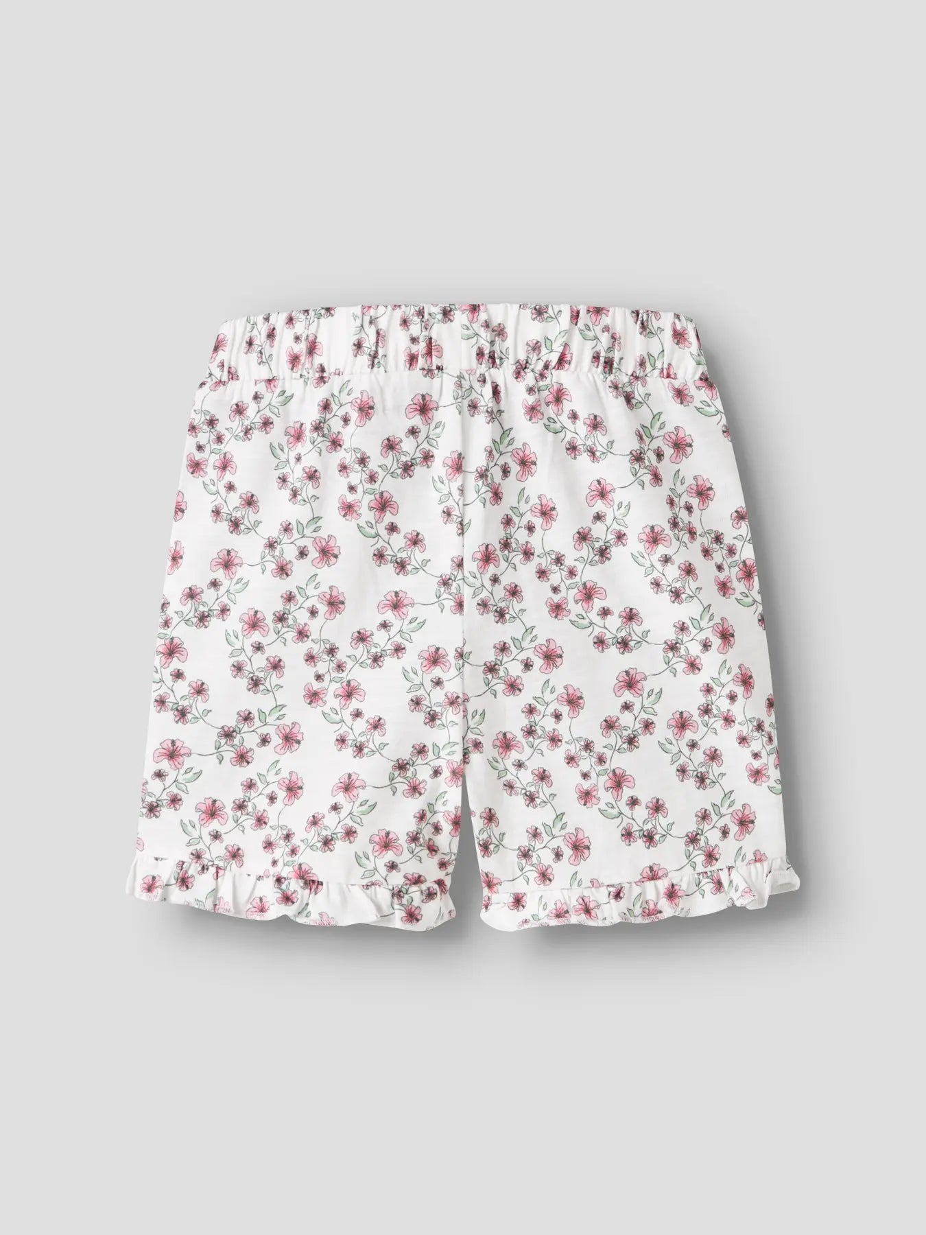 NAME IT weisse Kinder Shorts mit Blumenprint Rückansicht, im Bärechind Winterthur Zürich Schweiz kaufen