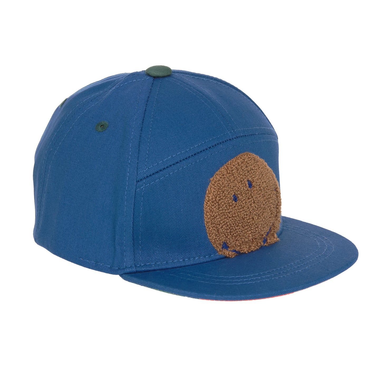 Kinder Skater Cap „Smile blue“ von Lässig – mit 3D-Smiley-Stickerei auf der Seite