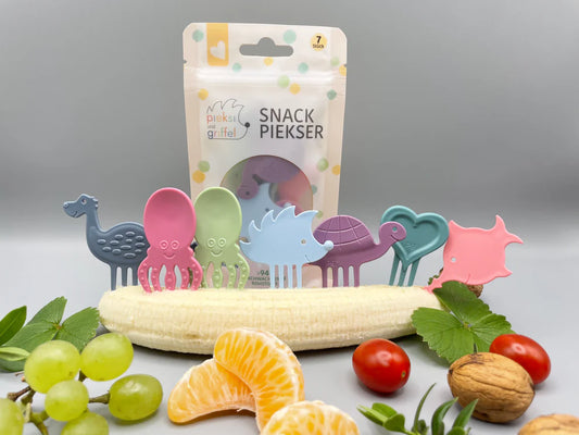 Snack-Piekser Sweet Softies Set in sanften Pastellfarben, erhältlich bei Bärechind in Winterthur Zürich Schweiz.