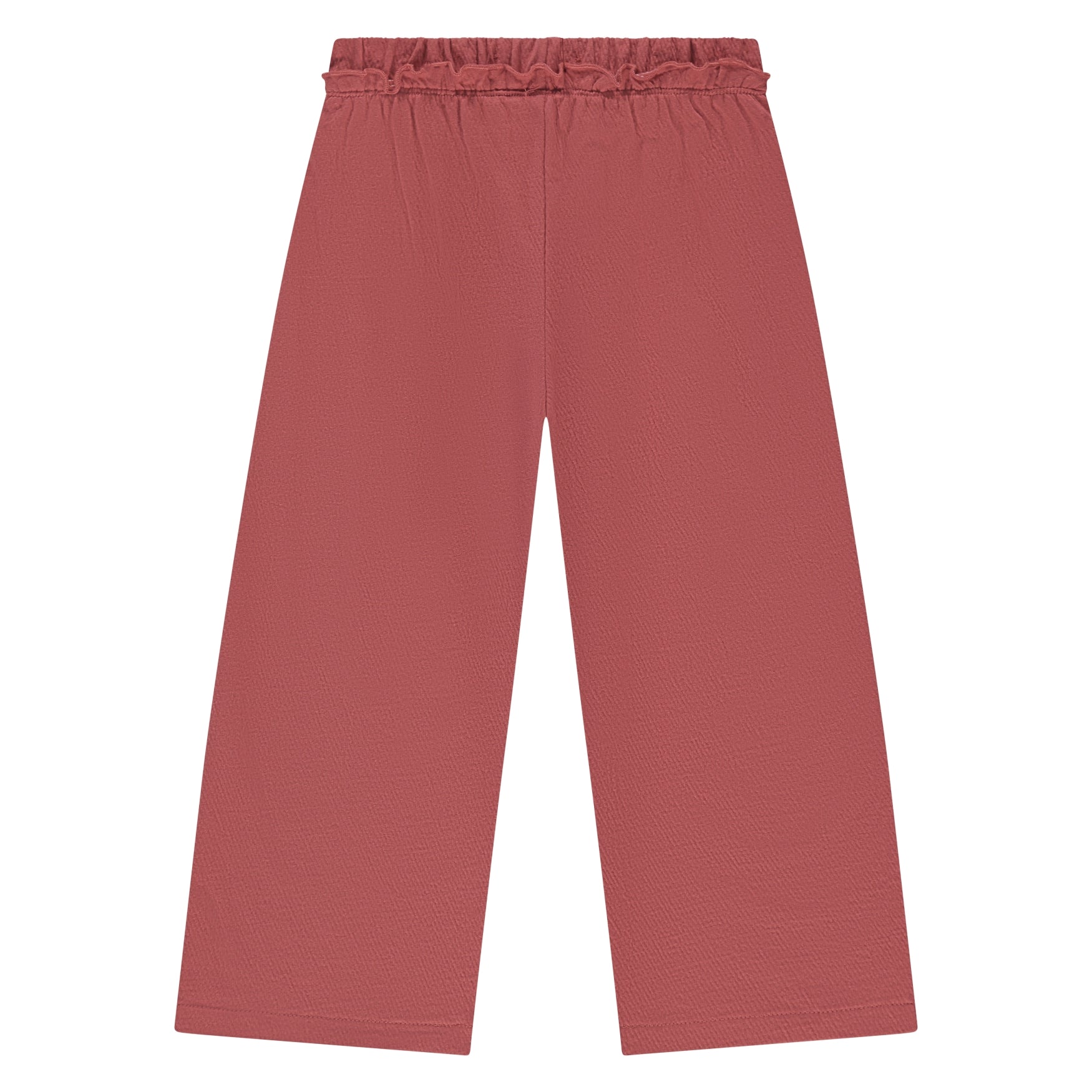 Rückansicht der Kinderhose von Stains & Stories in Ruby mit bequemem Schnitt im Bärechind