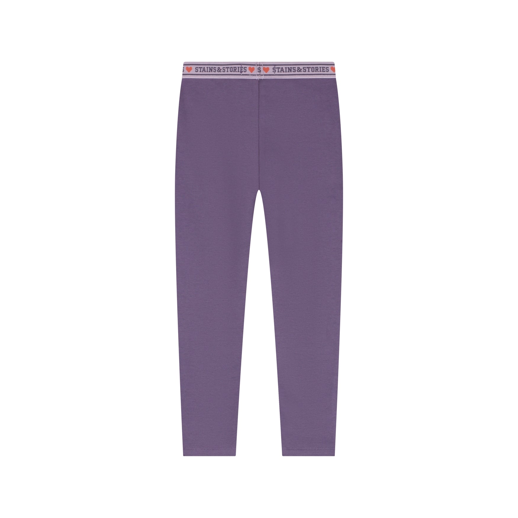 Gefütterte Leggings in Lilac aus 95% Baumwolle, Rückansicht