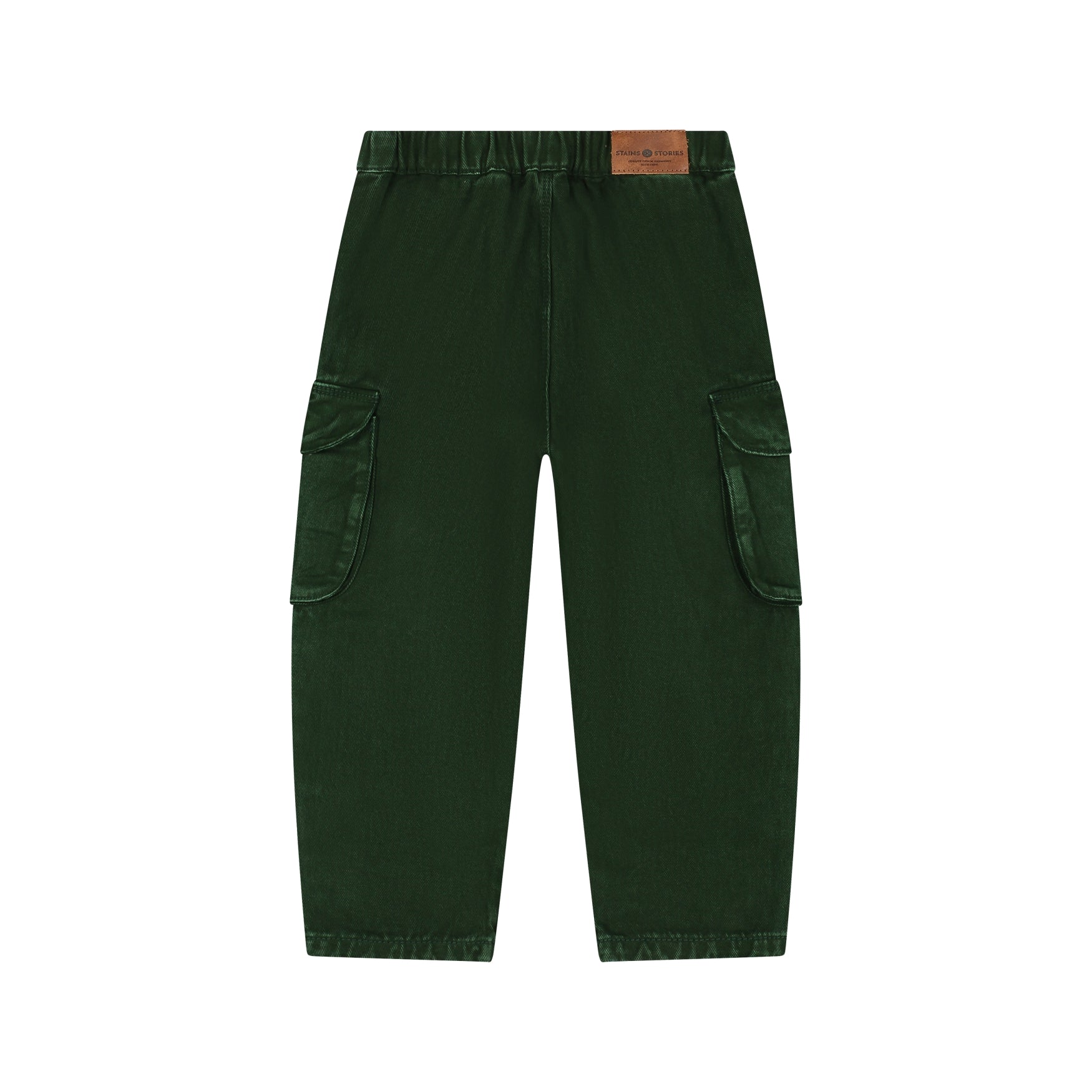 Weite Jeans in forest, Detailansicht der Taschen