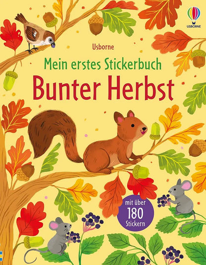 Bärechind Stickerbuch „Bunter Herbst“ für Kinder mit über 180 Stickern, erhältlich in Winterthur, Zürich Schweiz.