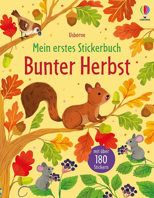 Bärechind Stickerbuch „Bunter Herbst“ für Kinder mit über 180 Stickern, erhältlich in Winterthur, Zürich Schweiz.