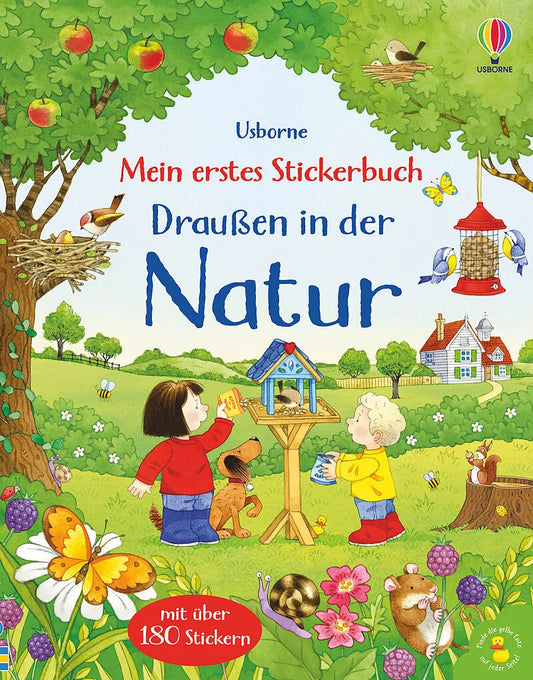 Bärechind Stickerbuch „Draußen in der Natur“ für Kinder mit über 180 Stickern, erhältlich in Winterthur, Zürich Schweiz.