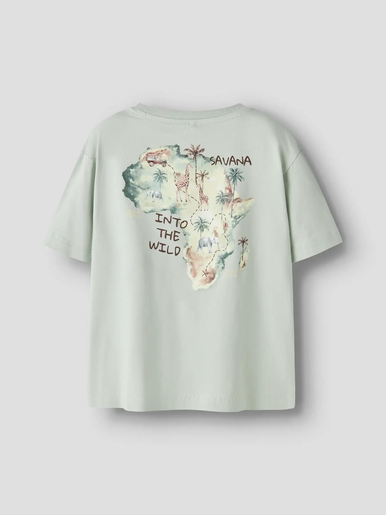 NAME IT mintfarbenes Kinder T-Shirt mit Print Rückansicht, im Bärechind Winterthur Zürich Schweiz kaufen