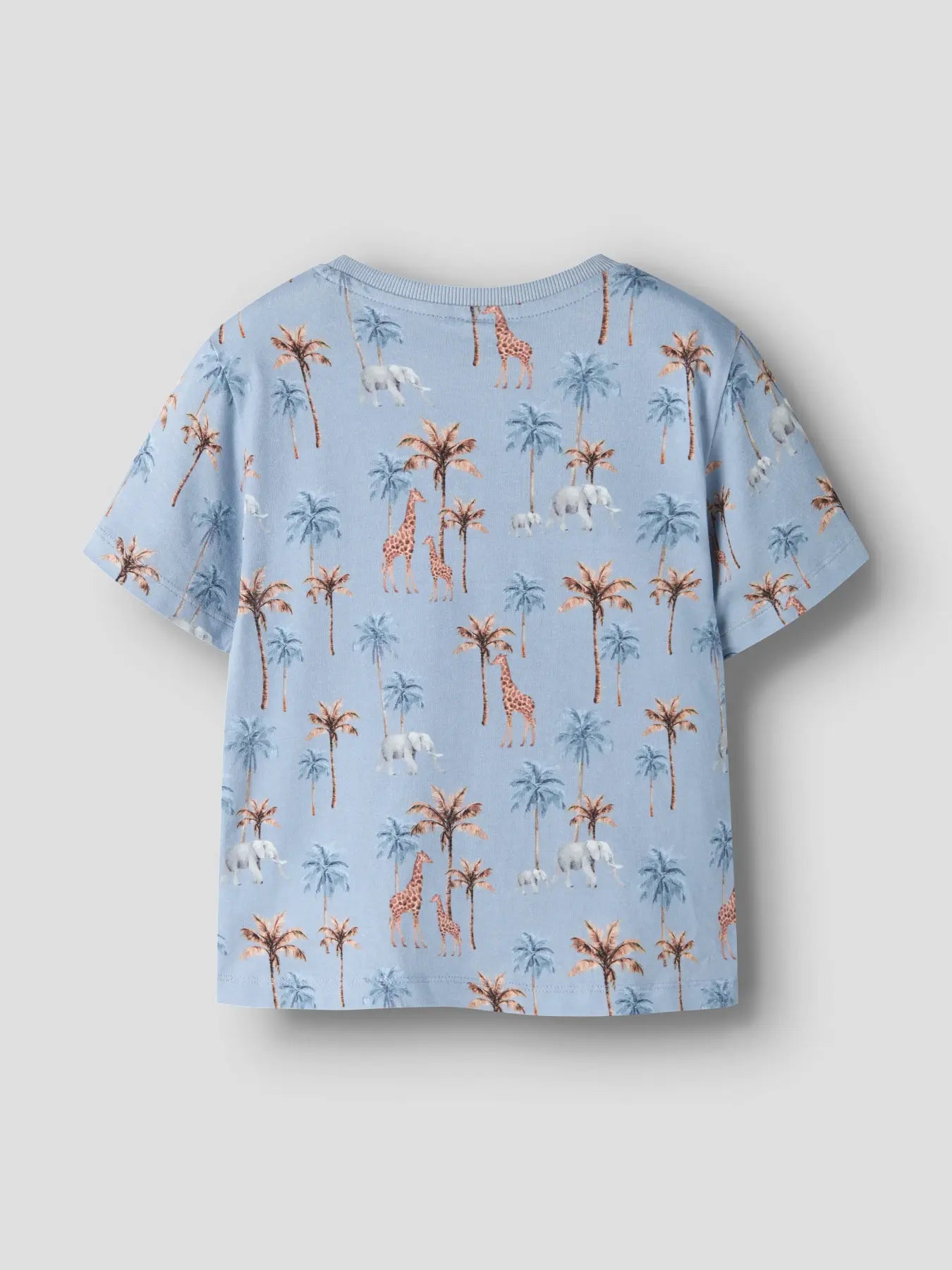 NAME IT blaues Kinder T-Shirt mit Safari Print Rückansicht, im Bärechind Winterthur Zürich Schweiz kaufen