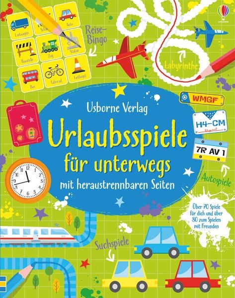 Urlaubsspiele für unterwegs, Beschäftigungsbuch bei Bärechind