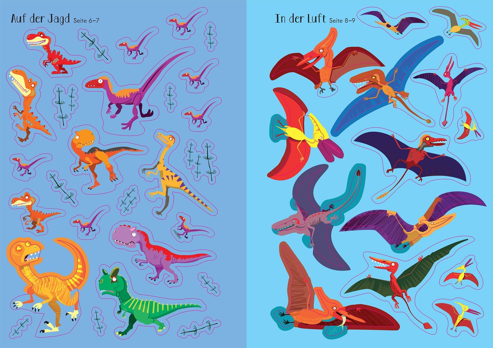 Usborne Immer-wieder-Stickerbuch Dinosaurier, Stickerspass für Kinder bei Bärechind