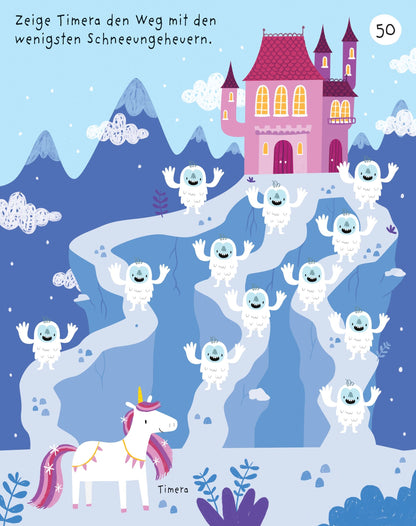 Usborne Mein erster Einhorn Mitmachspass, Rätselspass für kleine Einhorn-Fans bei Bärechind