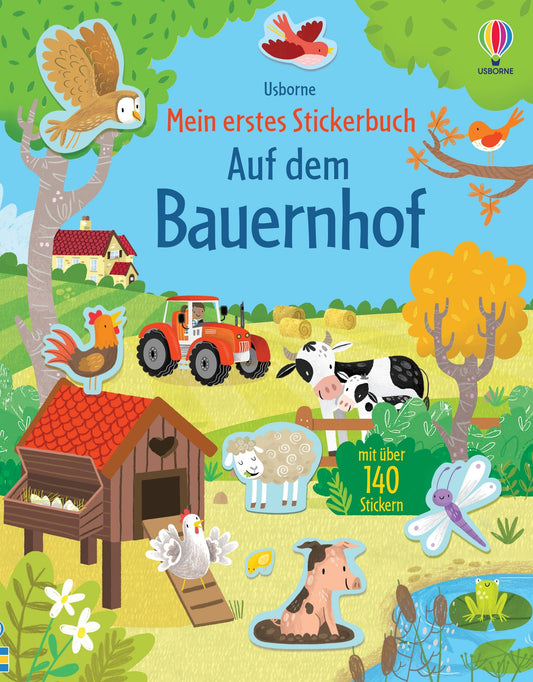 Cover von Mein erstes Stickerbuch auf dem Bauernhof mit Kühen und Traktor
