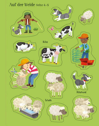 Usborne Mein erstes Stickerbuch auf dem Bauernhof, Stickerspass bei Bärechind