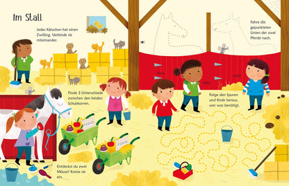 Usborne Wisch-und-weg-Buch Pferde und Ponys bei Bärechind