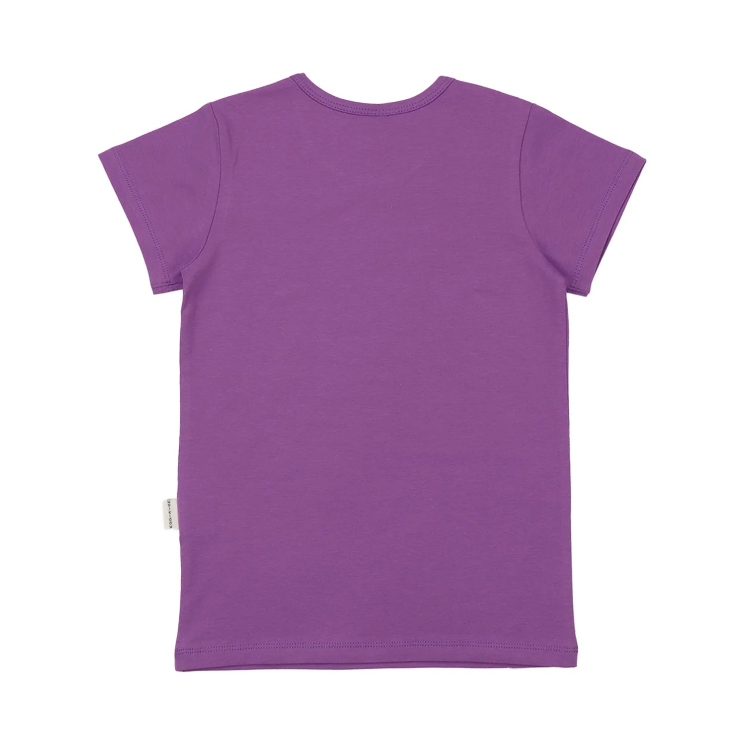 Walkiddy Kinder Kurzarmshirt Rückseite in Violett aus Bio Baumwolle – nachhaltige Kindermode bei Bärechind Winterthur