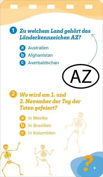 Beispielseite aus dem WAS IST WAS Quiz Länder der Welt