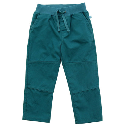 Warme Webhose aus Bio-Baumwolle mit Jerseyfutter in Petrol, Enfant Terrible, Bärechind, Winterthur Zürich Schweiz