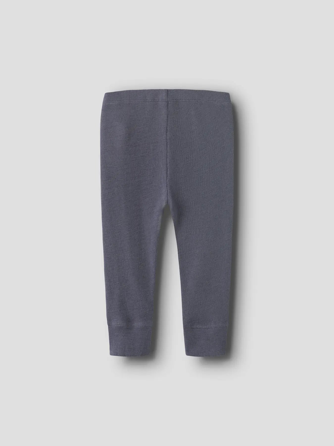 Dunkelblaue Wolle-Seide Leggings für Babys, Rückansicht – Bärechind, Winterthur, Zürich Schweiz.