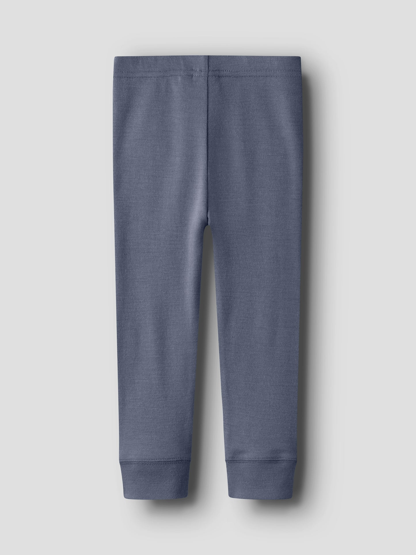 Kinder-Wollleggings in graublau, flachliegend, Rückseite, Bärechind, Winterthur, Zürich Schweiz