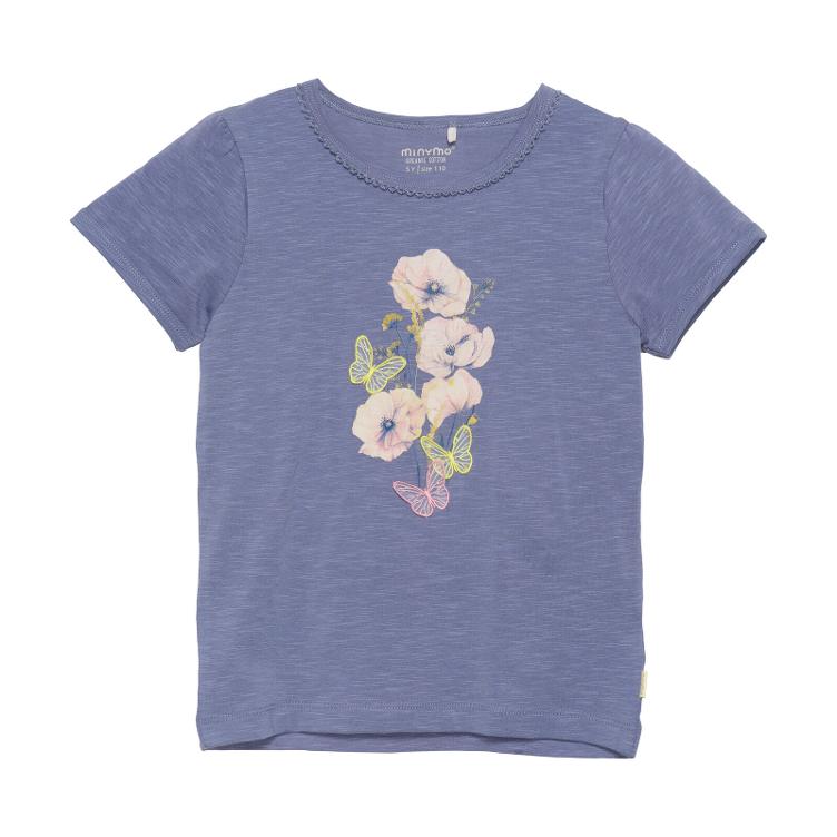 T-Shirt Blumen mit Schmetterlingen