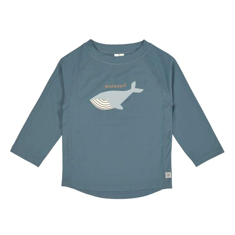 Splash Langarm UV-Shirt Whaleblue