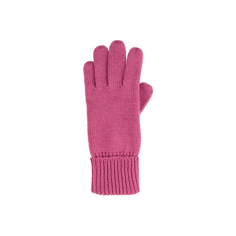 GOTS Merino Kinder Handschuh, dark pink