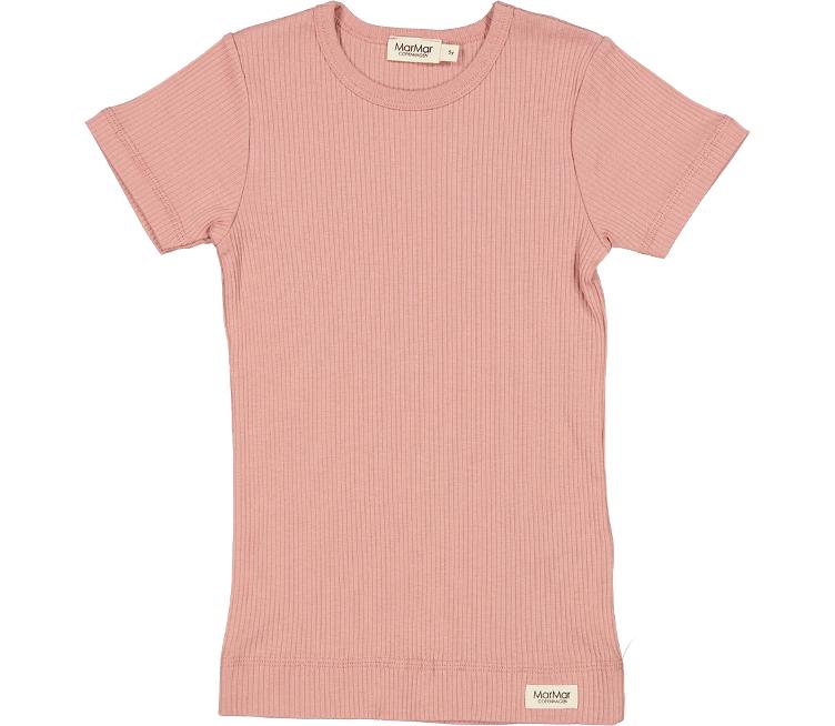 Modal T-Shirt schlicht - Coral Haze Gr. 152
