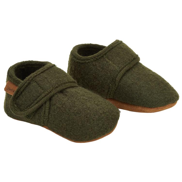 Baby Wool slippers grün Gr. 17/18 & 23/24