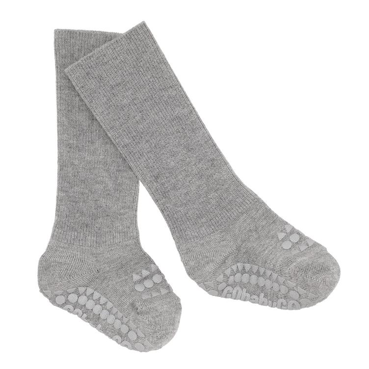 Oeko-Tex Bambus Anti-Rutsch Socken, grau - 0