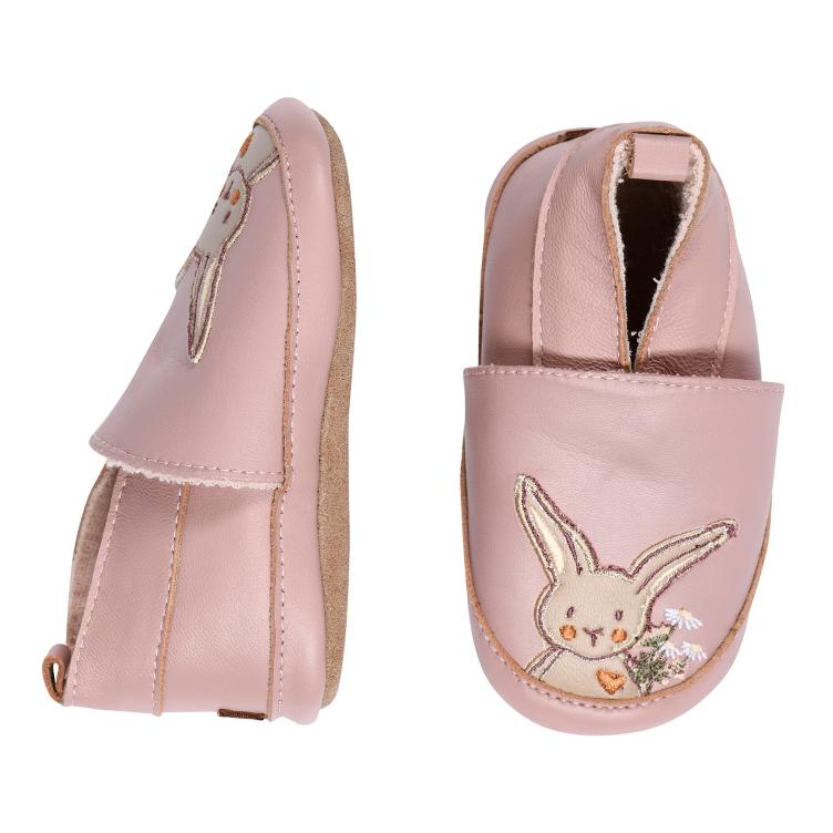 Luxury Rabbit leather slippers