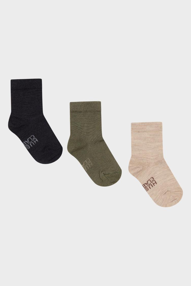 Wolle/Bambus Socken 3er-Pack - Foty