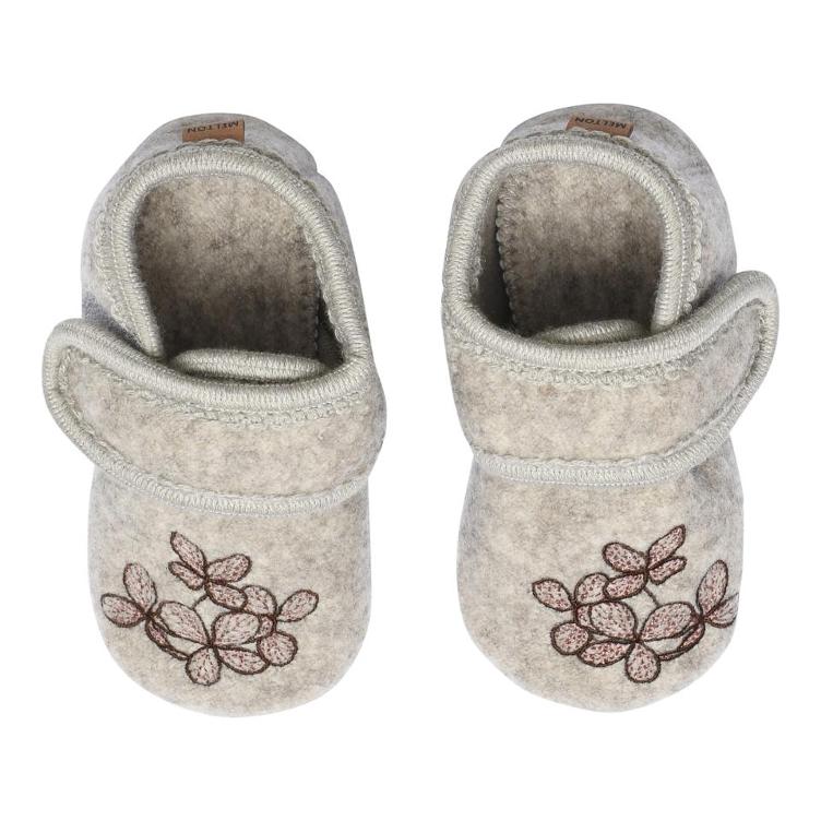 Hortensia wool slippers