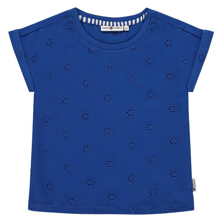 Girls T-Shirt, cobaltblau