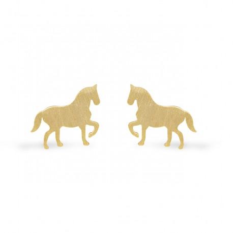 Pferde Ohrringe in Silber oder Gold - 0