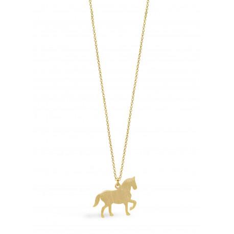 Pferde Halskette in Silber oder Gold - 0