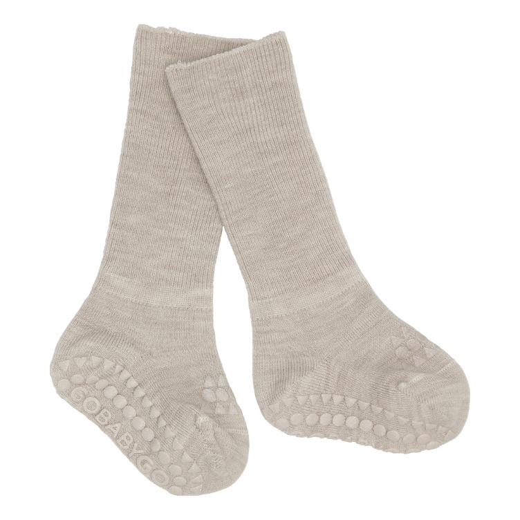 Oeko-Tex Wolle Anti-Rutsch Socken, beige - 0